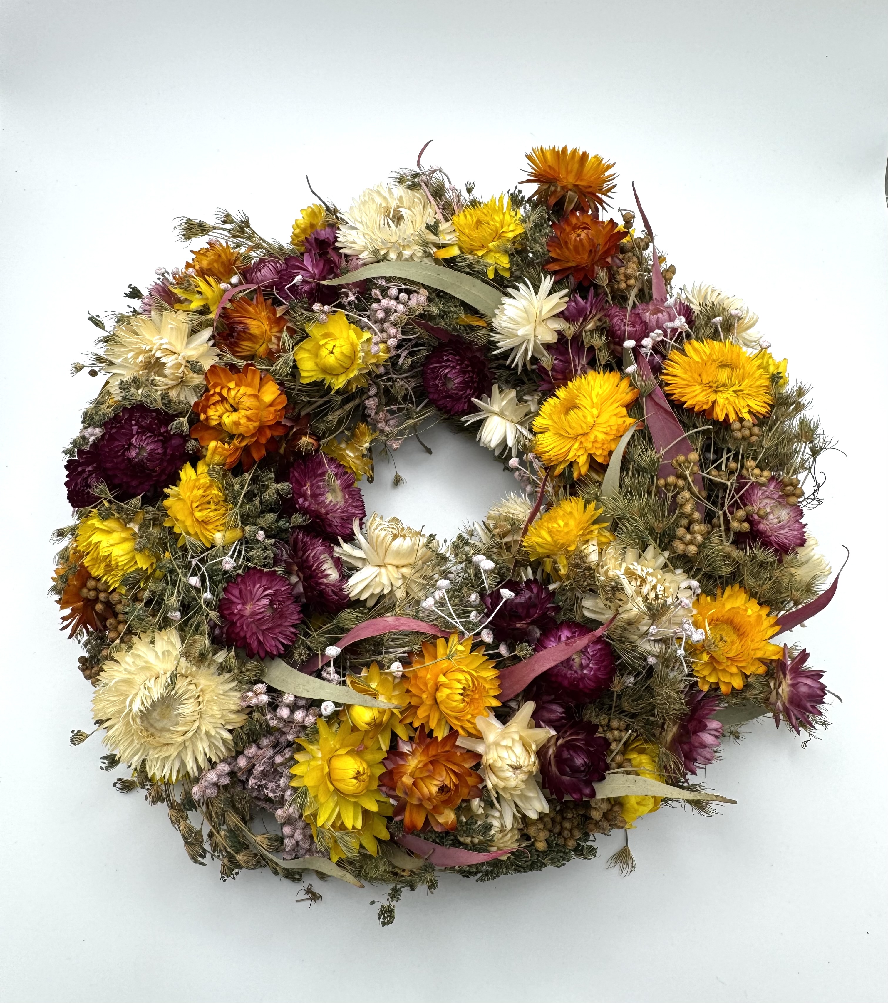 Bunter Strohblumenkranz | Ø 28cm