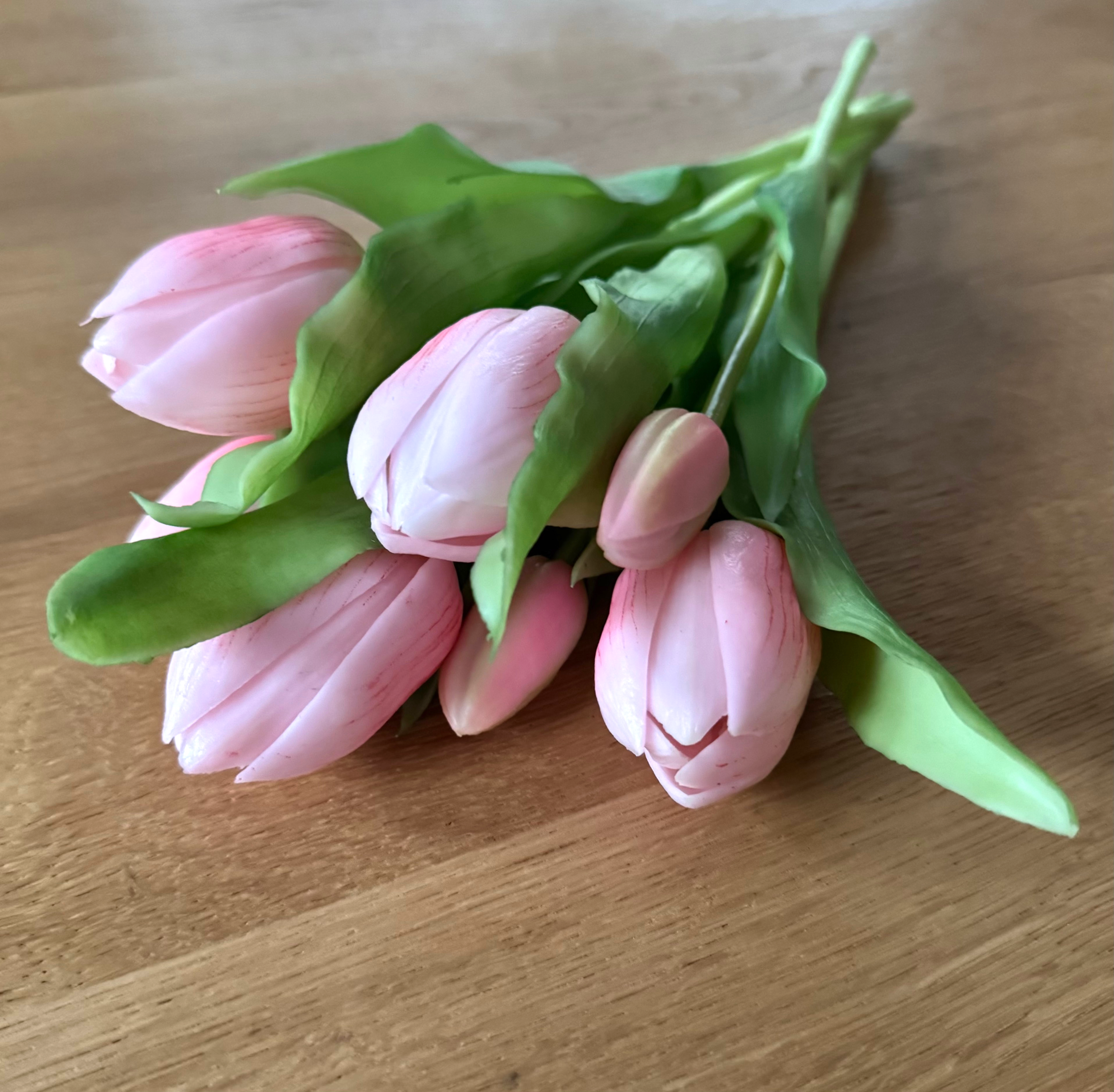 Real Touch Tulpen | künstlich | Vasendeko | Rosa