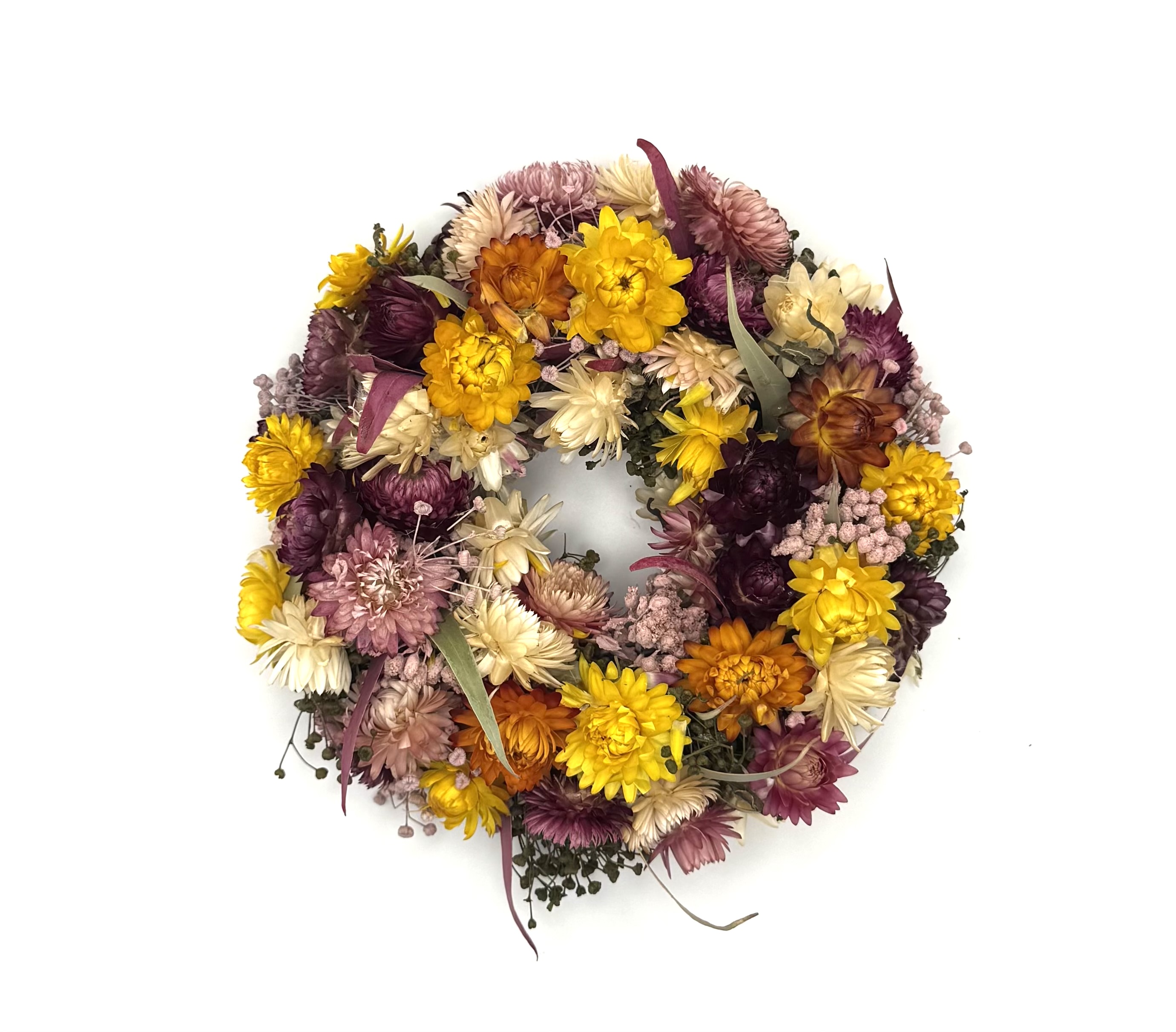 Bunter Strohblumenkranz | Ø 20cm