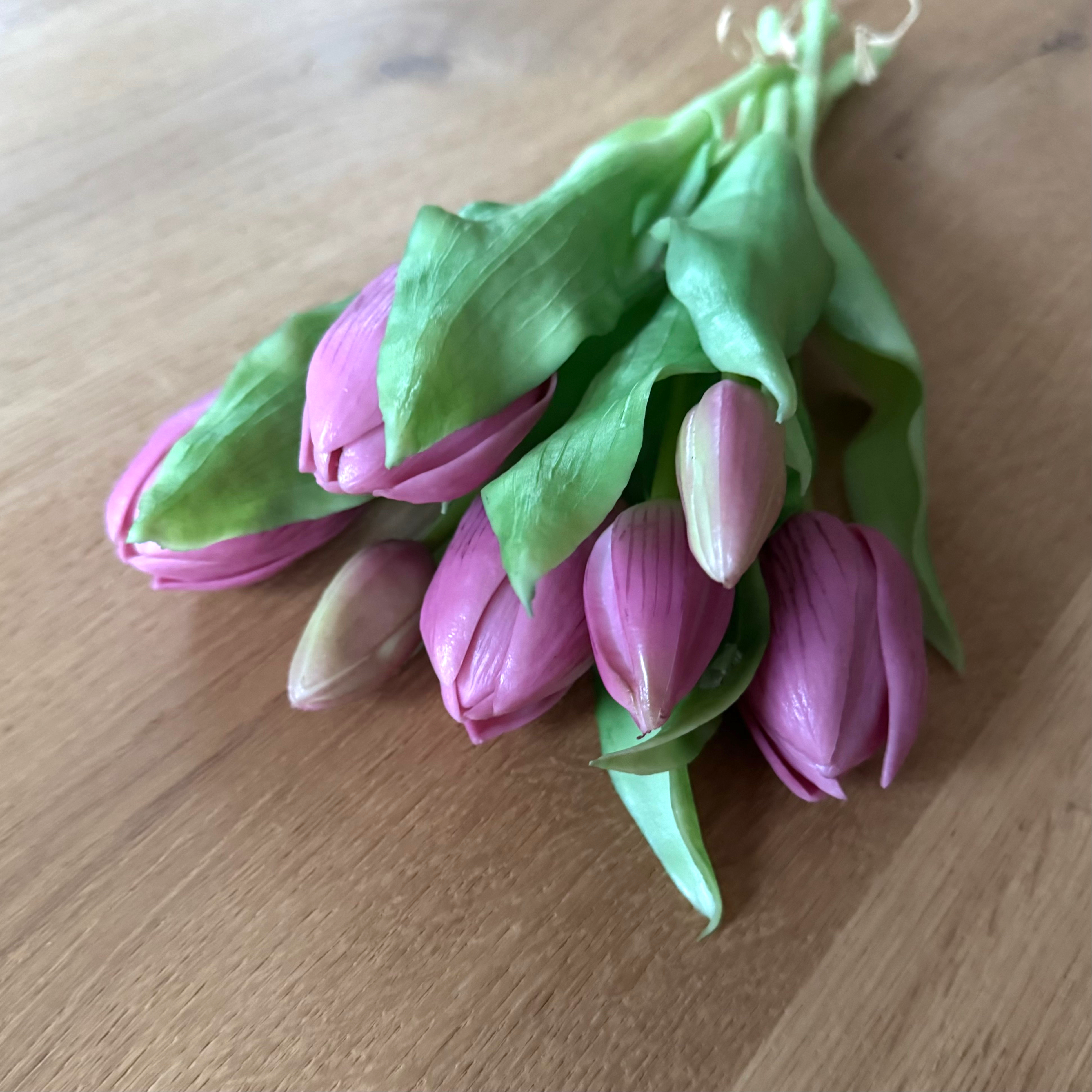 Real Touch Tulpen | künstlich | Vasendeko | Lavendel