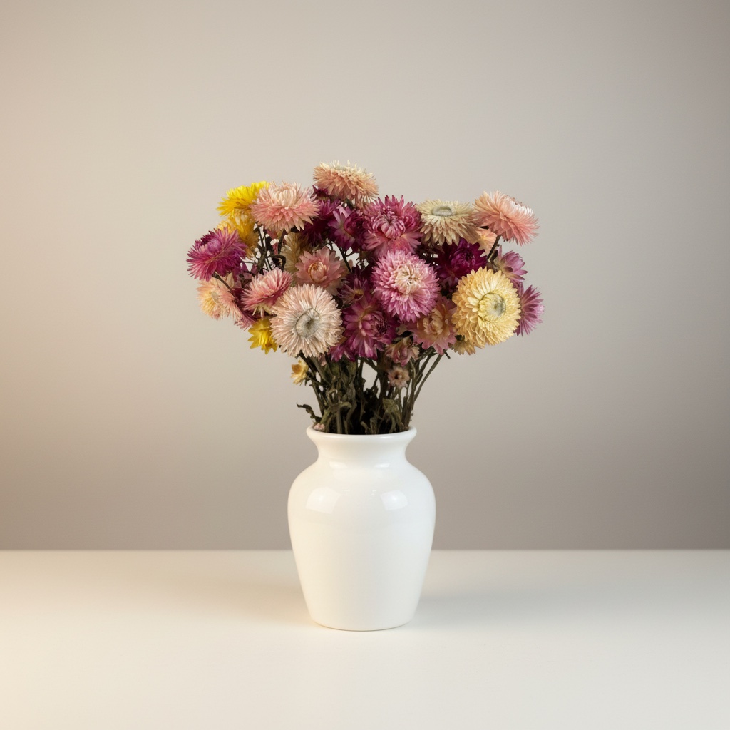 Strohblumen vers. Farben