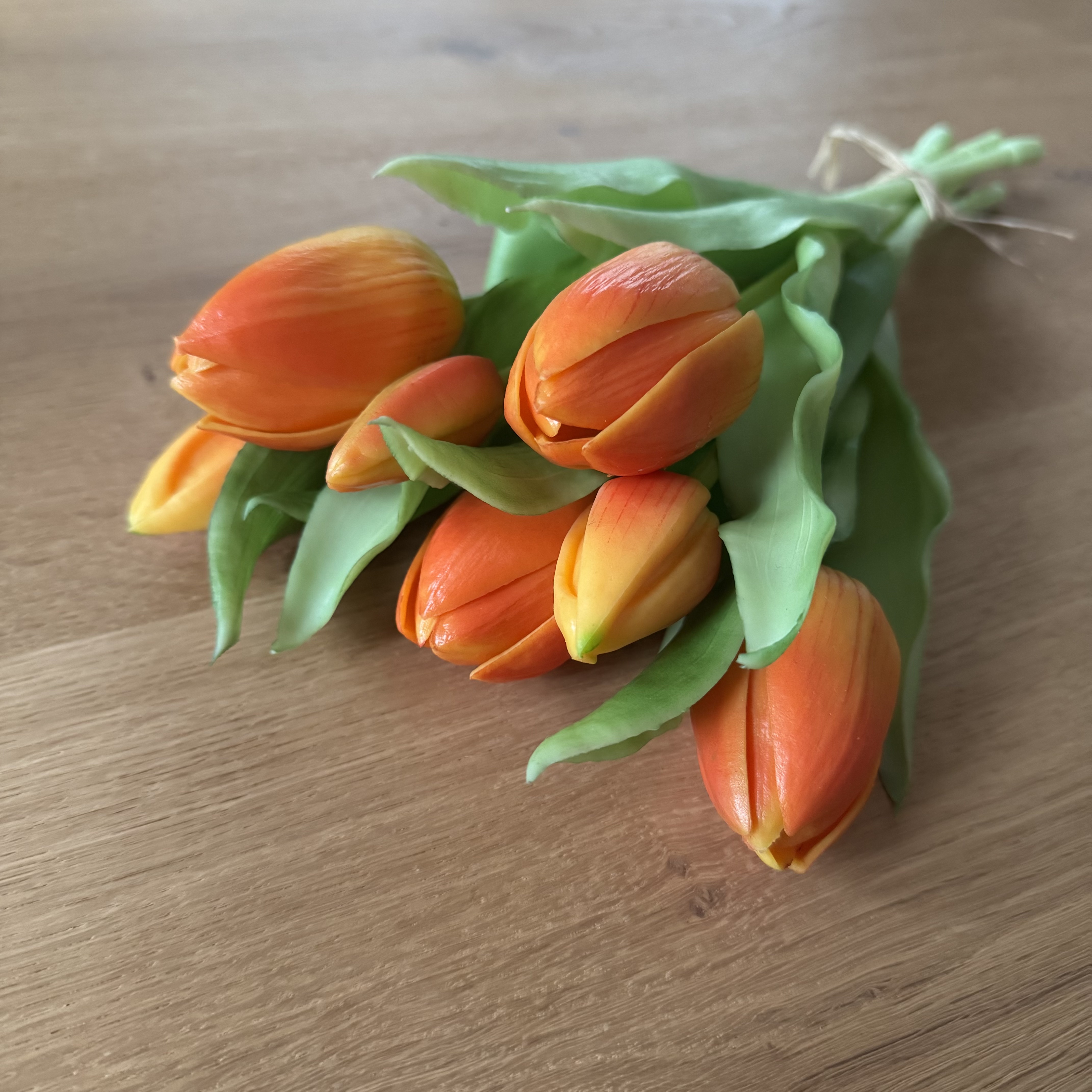 Real Touch Tulpen | künstlich | Vasendeko | Orange